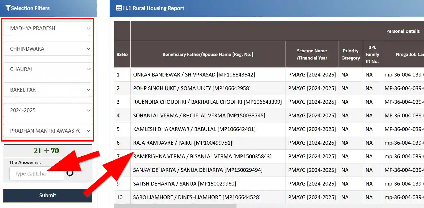 PM Awas Yojana Gramin List 2026