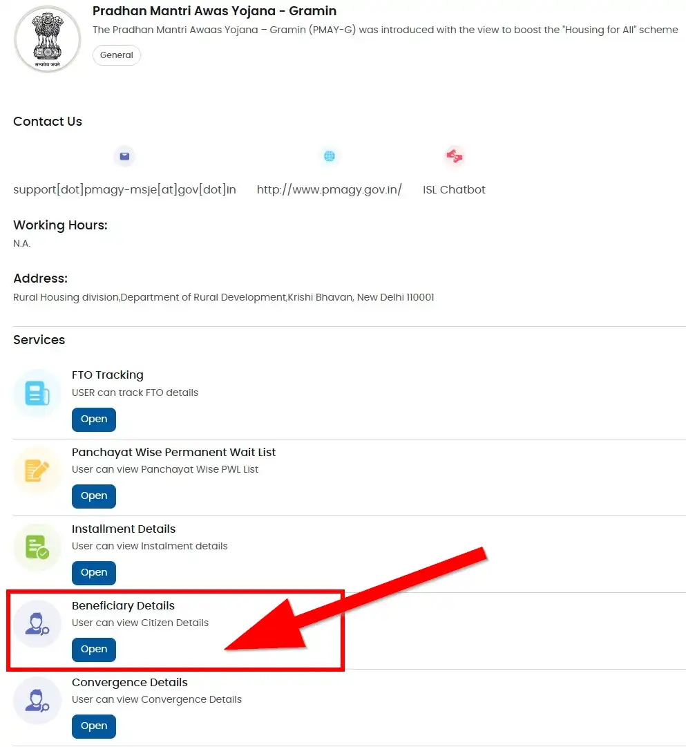 PM Awas Gramin Yojana Beneficiary Details 2026